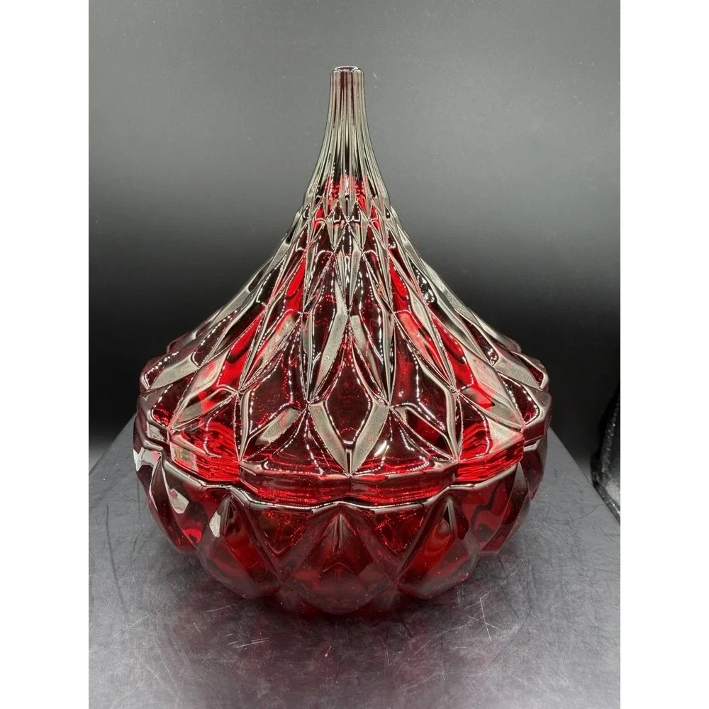 🍬❤️ Godinger Hershey's Kisses Crystal Candy Dish – 